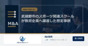 三鷹M&A総合センターのロゴ入りM&A事例アイキャッチ画像 26