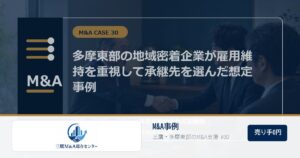 三鷹M&A総合センターのロゴ入りM&A事例アイキャッチ画像 30